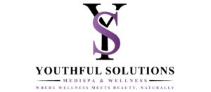 A logo of youthful solutions, medispa and wellness.